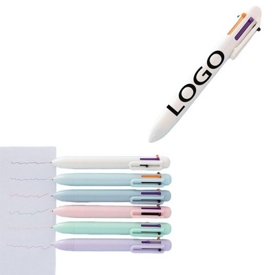 Retractable Ballpoint Pen w/Six Colors