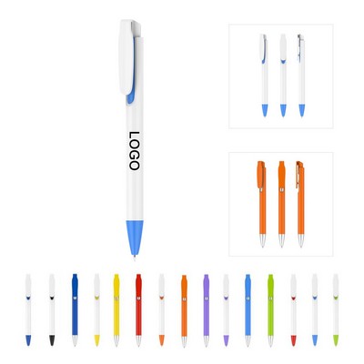 Plastic Retractable Ballpoint Pen