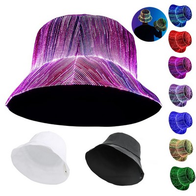 LED Hat Rave Bucket Hat