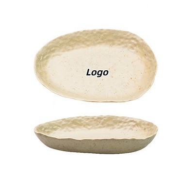 Rustic Ceramic Tableware Set Retro Nordic Minimalist Eco-Friendly Jingdezhen Home Dishes Fish Plate