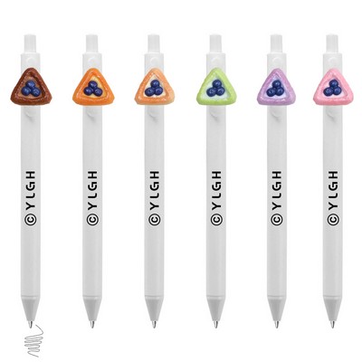 Click Activated Pen With Blueberry Cake