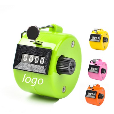 Portable 4-Digit Mechanical Click Counter