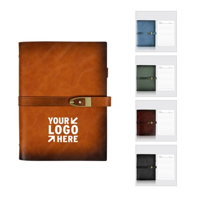 Travel A5 Vintage Leather Refillable Notebook
