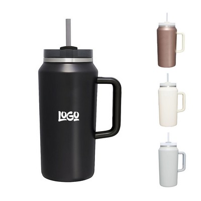 64oz Insulated Water Bottle w/ Handle Straw