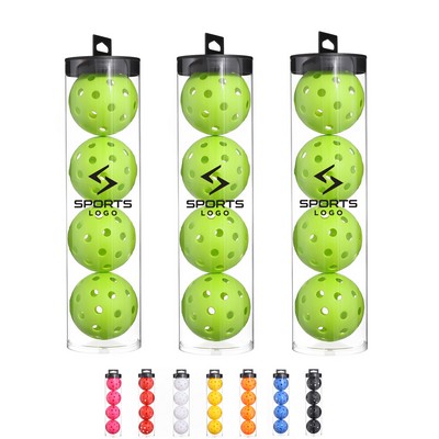 4 Pack 40 Holes Pickleball Ball Set