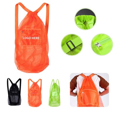Net Drawstring Mesh Tote
