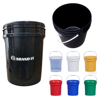 5 gal Plastic Bucket W/Lid & Handle