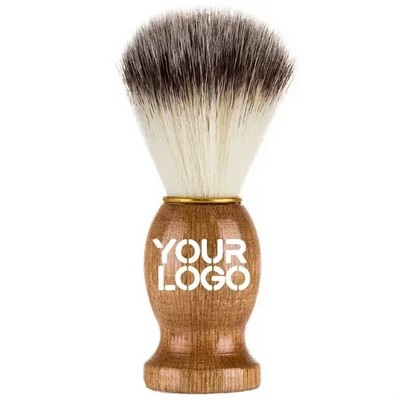 Natural Boar Bristle Ergonomic Wooden Handle Men's Beard Brush