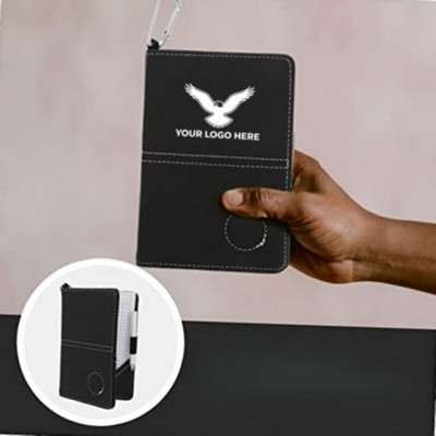 Golf Scorecard Holder PU Notebook For Recording Game