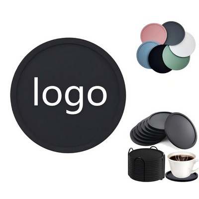 Non-Slip Round Silicone Coasters Food Grade Silicone Mat
