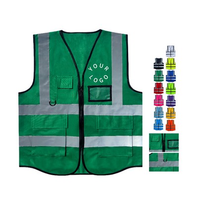 High Visibility Reflective Safety Vest With Strip