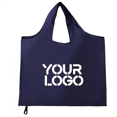 Lightweight Reusable Polyester Compact Foldable Shopping Tote Bag