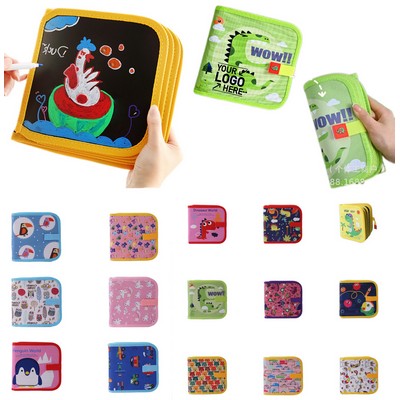 Kids Reusable Drawing And Writing Book With 10 Pages