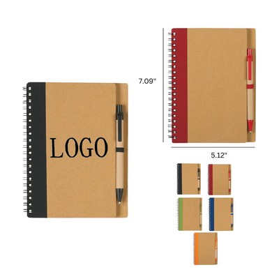 Eco Kraft Journal with Pen