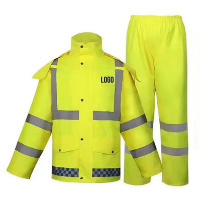 High Visibility Safety Rain Suit
