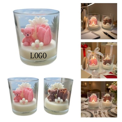 Flower Bear Scented Candle