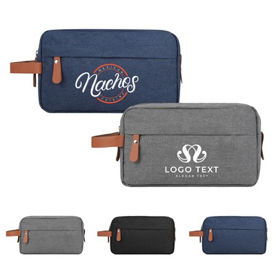 Heathered Travel Toiletry Pouch