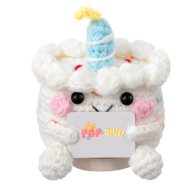 Positive Gift Cake Mood Crochet Doll