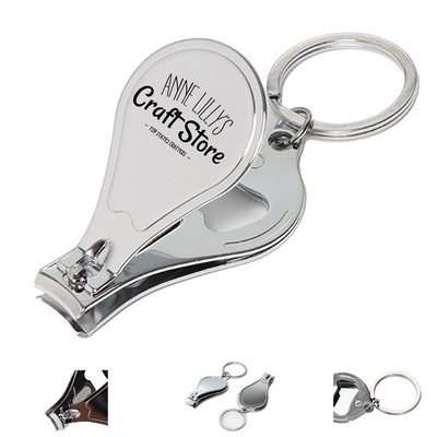 Metal Nail Clipper with Bottle Opener