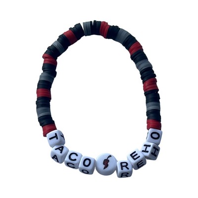 Custom Printed Bead letter Bracelet