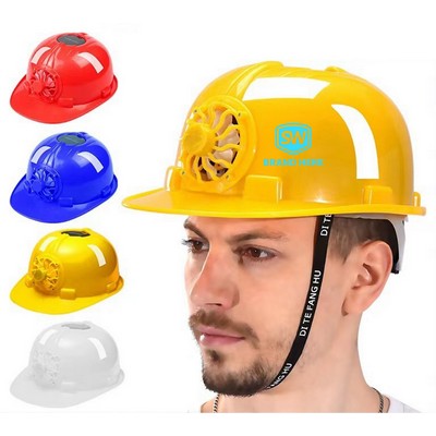 Solar-Powered Safety Helmet with Fan