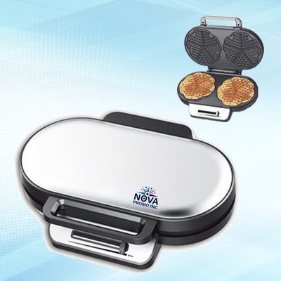 Multi Mini Heart-Shaped Waffle Maker for Quick and Fun Waffle Making with a Cute Design