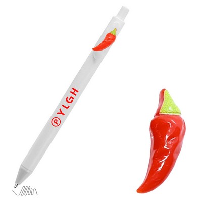 Click Activated Pen With Red Chili Pepper