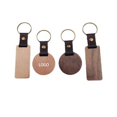 Engraved Wooden Keychain