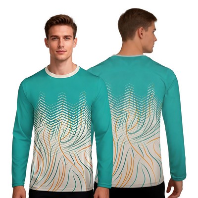 Custom UPF 50+ Sun Protection Long Sleeve Fishing T-Shirt