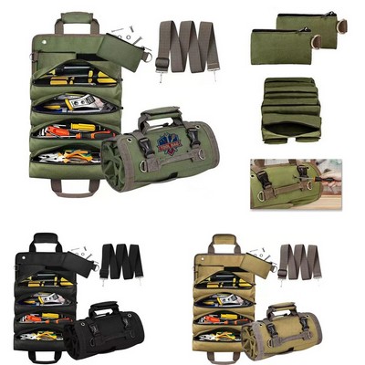 Portable Heavy Duty Storage Bag Roll Up Tool Organizer