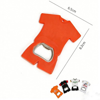Creative Jersey-Style or Custom Shape Plastic Beer Bottle Opener for Home, Bar & Sports Events