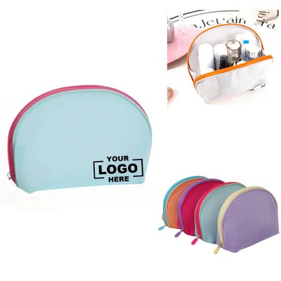 Handheld Makeup Mesh Travel Organizer Beach Quick-Drying Toiletry Case