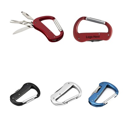 Portable Multi Carabiner Knife Tool Kit