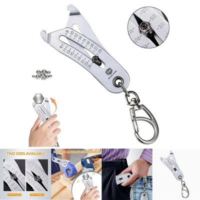 Thread Size Verification Tool Keychain