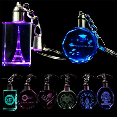 Glowing Crystal Keychain