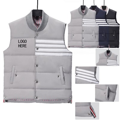 Unisex Grey Duck Down Vest