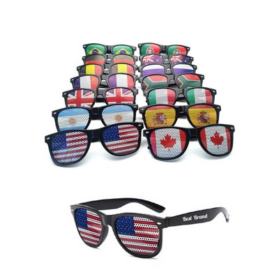 Soccer Fans Cheering Flag Sunglasses UV400