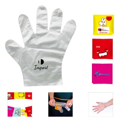 Custom Pe Disposable Golves For Food Eating