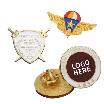 Personalized Metal Emblems, Pins, and Medals with Enamel & Paint Finish