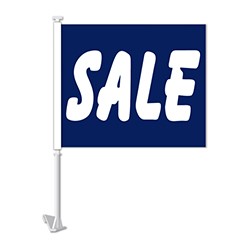Vizi™ Blue "SALE" Clip-On Window Flag