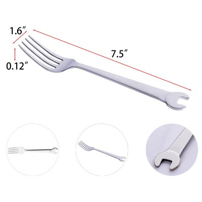 Creative Stainless Steel Wrench-Shaped Fork