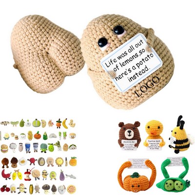 Handmade Yarn Crochet Cartoon Doll