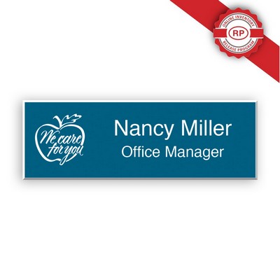 Custom Shape Deluxe Engraved Name Badge (1-5 Square Inches)