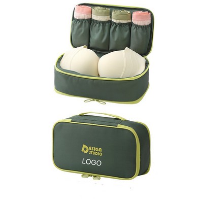 Dopamine Large Capacity Travel Underwear Organizer 3-in-1 Multi-functional Lingerie & Socks Storage