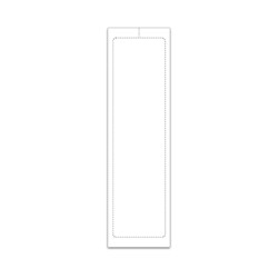 PEEL n SEAL™ 3 1/8" X 11" Blank Exterior Addendum Sticker