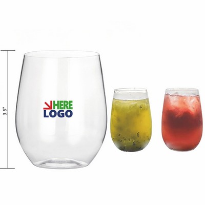 12oz Acrylic Wine Glasses