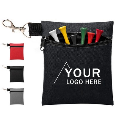 5.5" × 6.5" Tear-Resistant Zippered Golf Storage Pouch