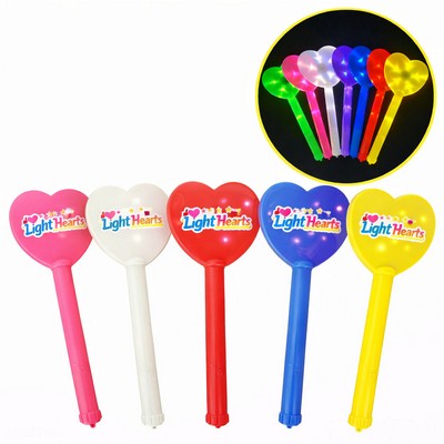 LED Heart Glow Stick Cheering Stick