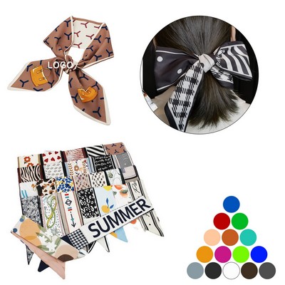 Silk Head Scarf Handbag Handle Ribboner