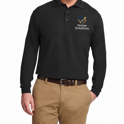 Stain-resistant Polo Shirts Long Sleeve